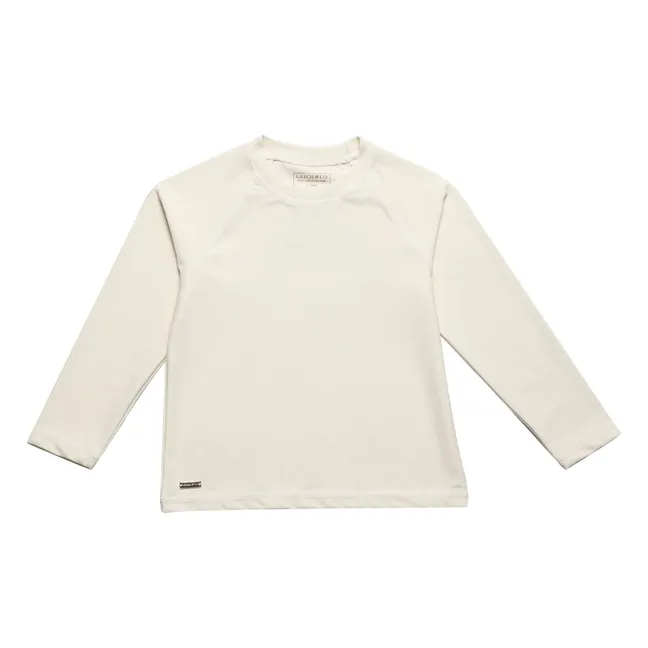 Anti-UV Bath T-shirt Recycled Fibers | Ecru