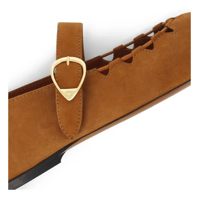 Bailarinas de ante Ginger | Camel