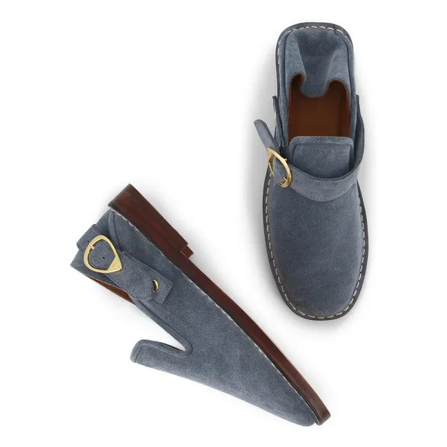 Slippers Lucca Suède | Bleu