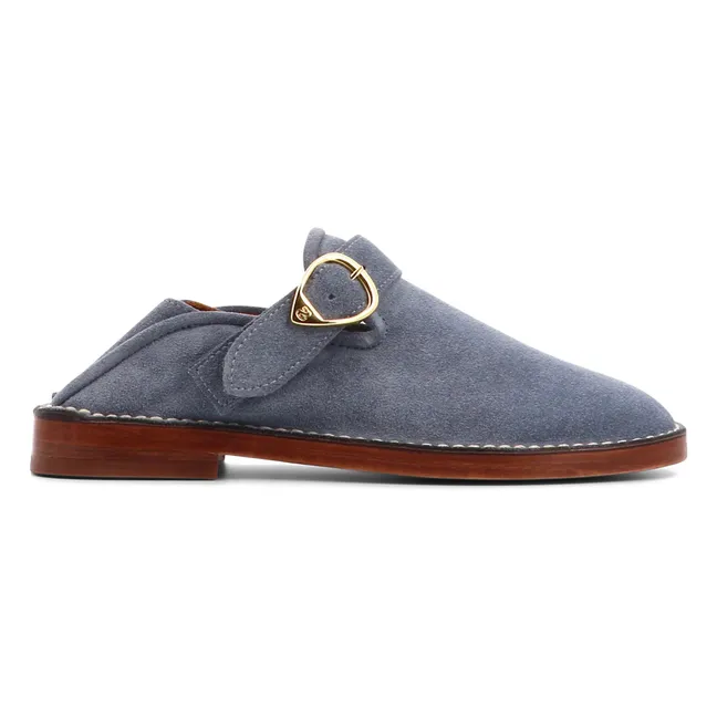 Slippers Lucca Suède | Bleu