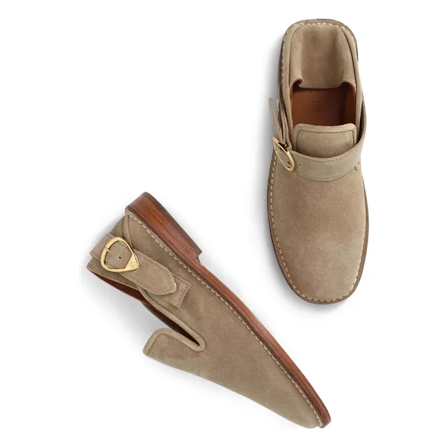Slippers Lucca Suède | Taupe