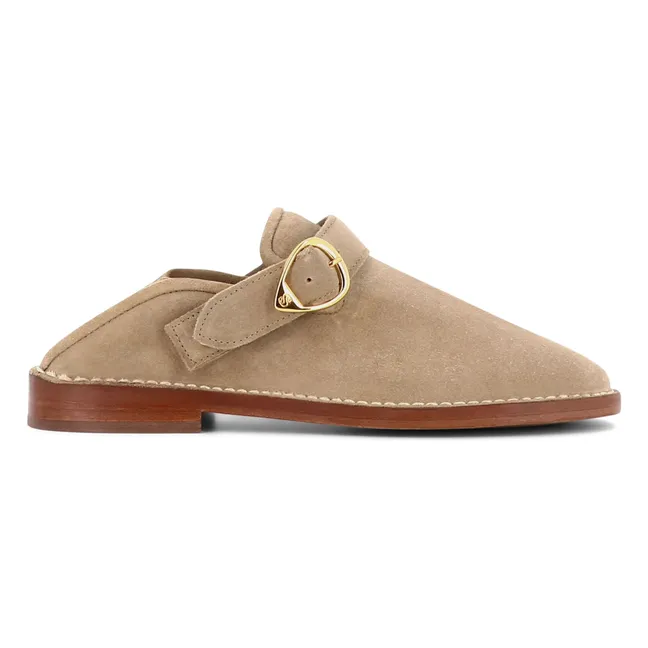 Slippers Lucca Suède | Taupe