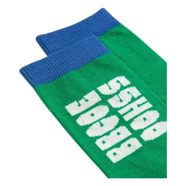Calcetines altos de algodón ecológico Bobo | Verde