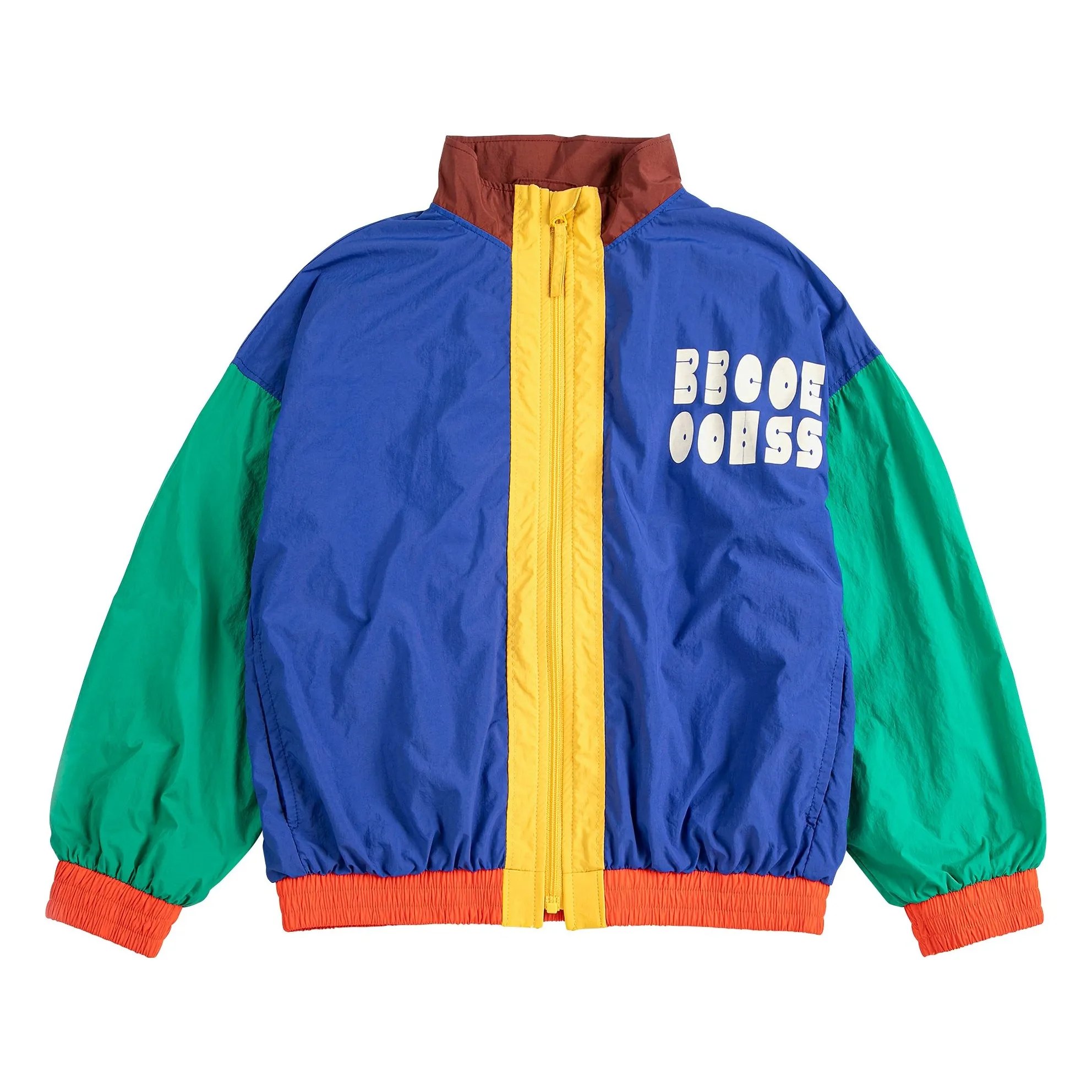 Bobo Choses Blue Colorblock Recycled Fiber Tracksuit Jacket