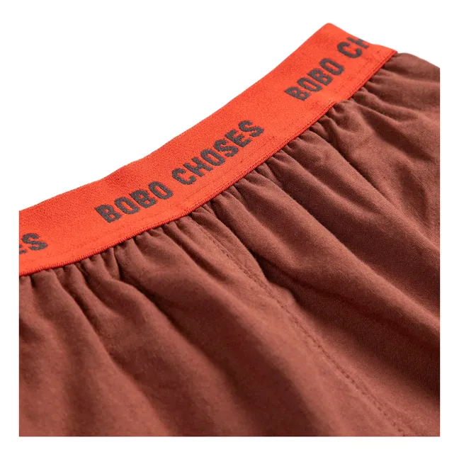 Short Elastiqué Bobo Choses Coton Bio | Marron