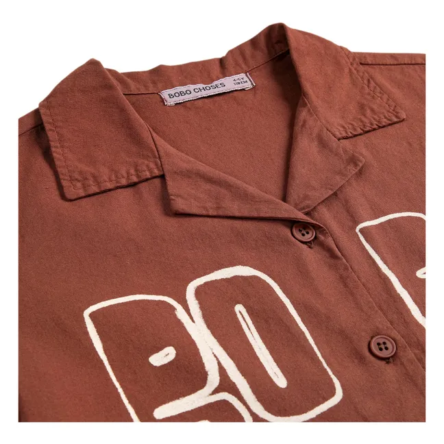 Bobo organic cotton shirt | Brown
