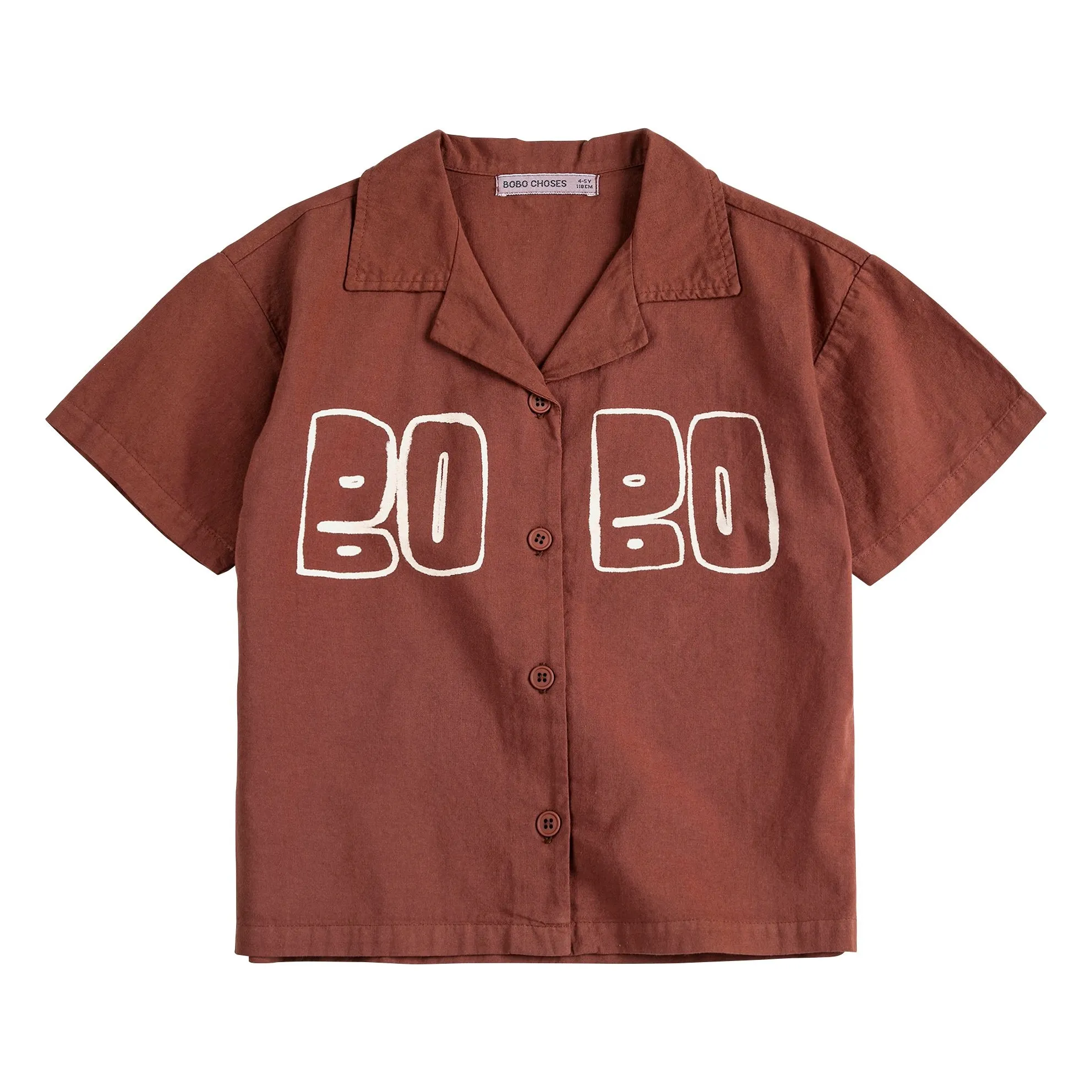 Bobo Choses Brown Bobo Organic Cotton Shirt