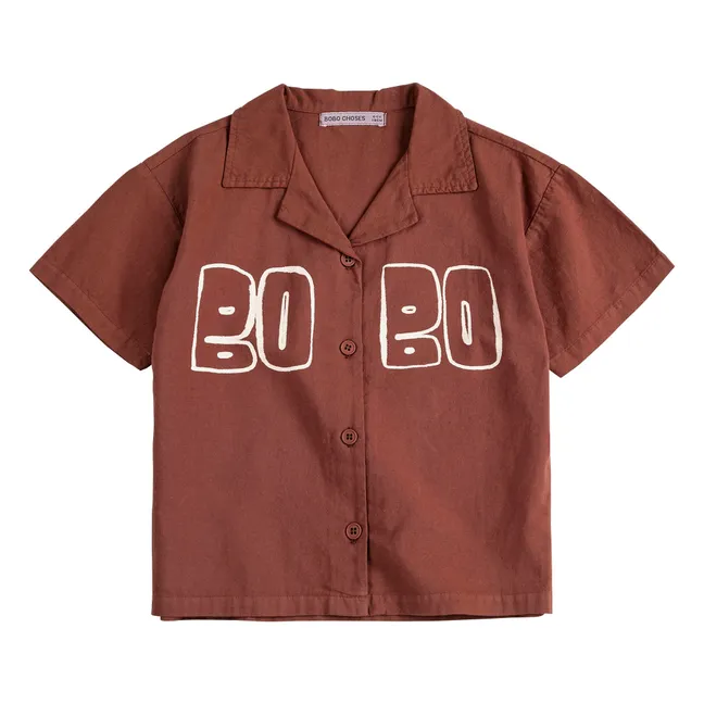 Bobo organic cotton shirt | Brown