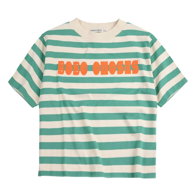 T-Shirt Bobo Choses Gestreift | Grün