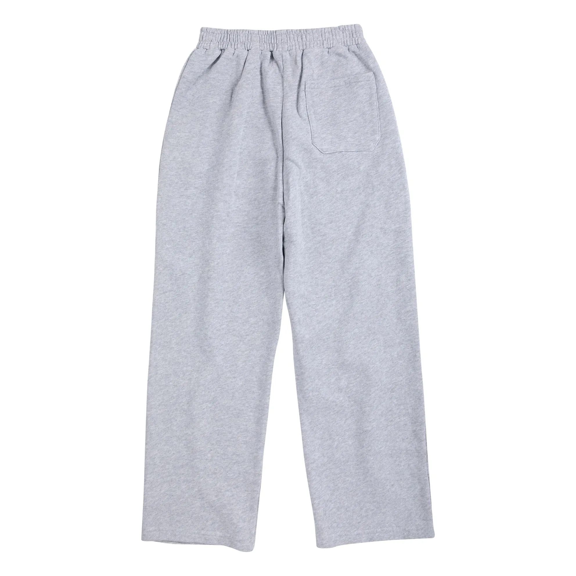 Jogger Droit Coton Bio | Gris chiné- Image produit n°7