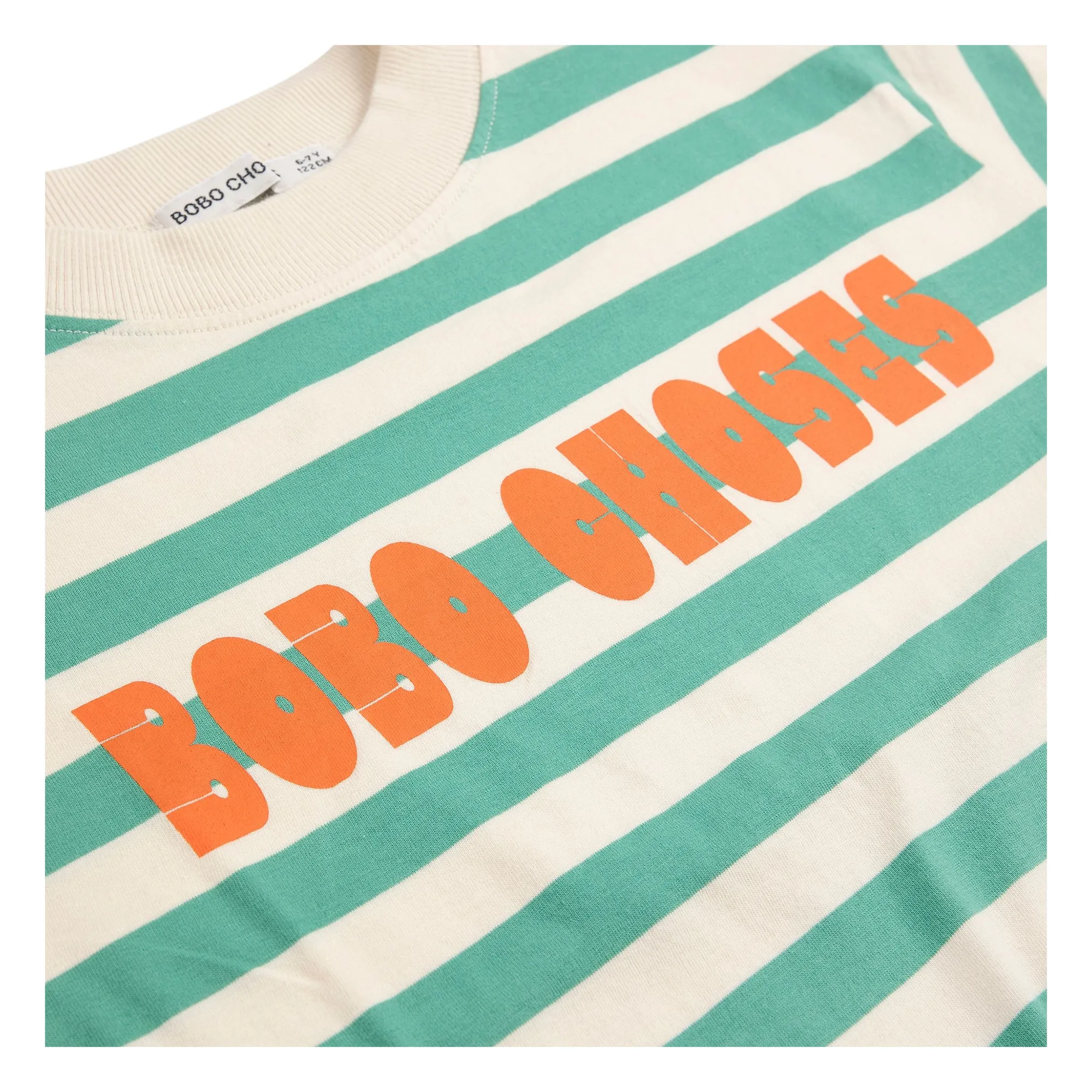 T-shirt Bobo Choses Rayé | Vert- Image produit n°3