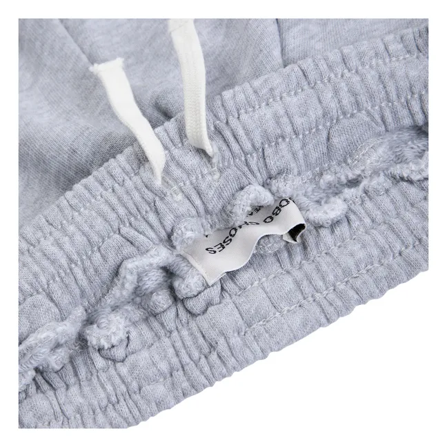 Jogger Droit Coton Bio | Gris chiné