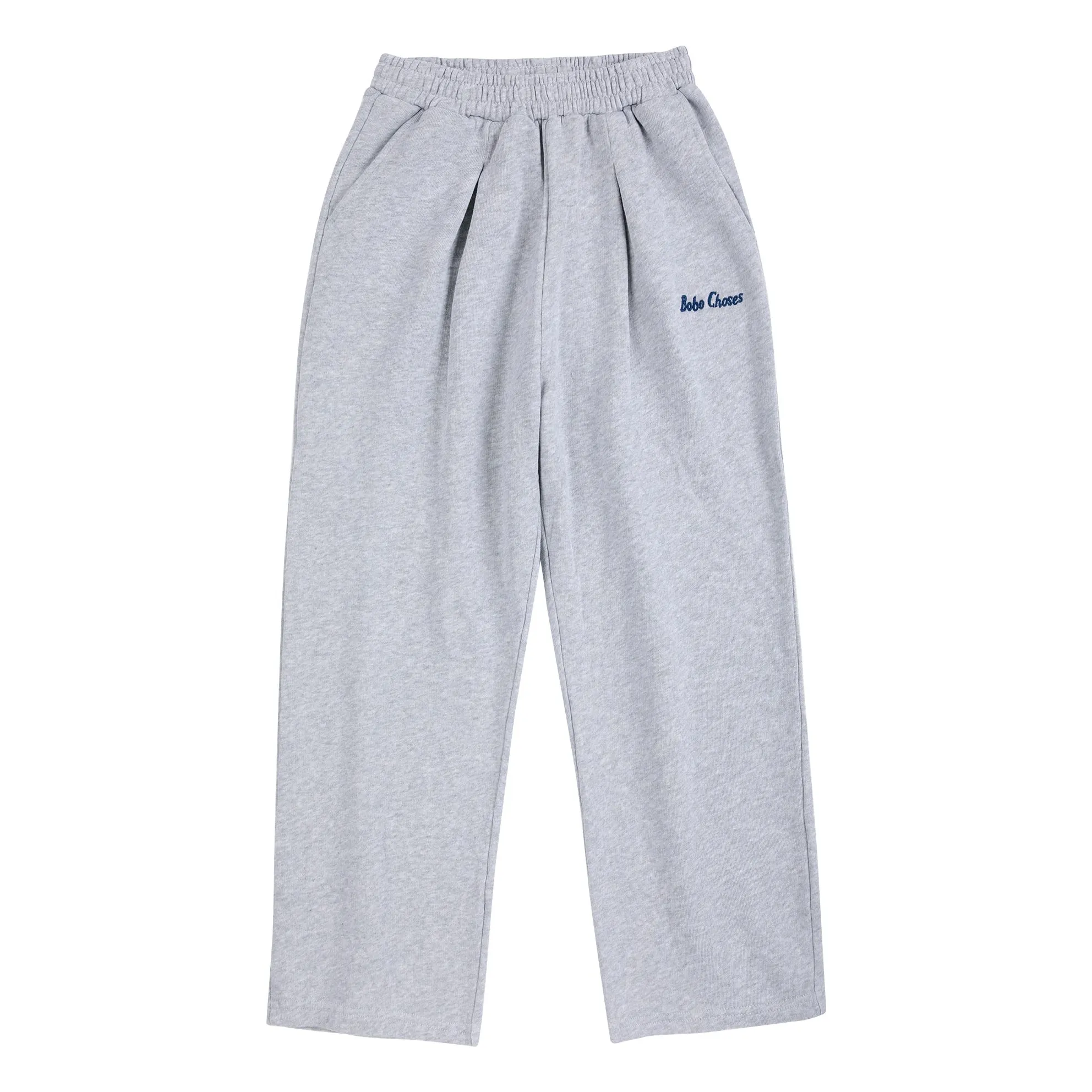 Bobo Choses Heather Grey Organic Cotton Straight Jogger