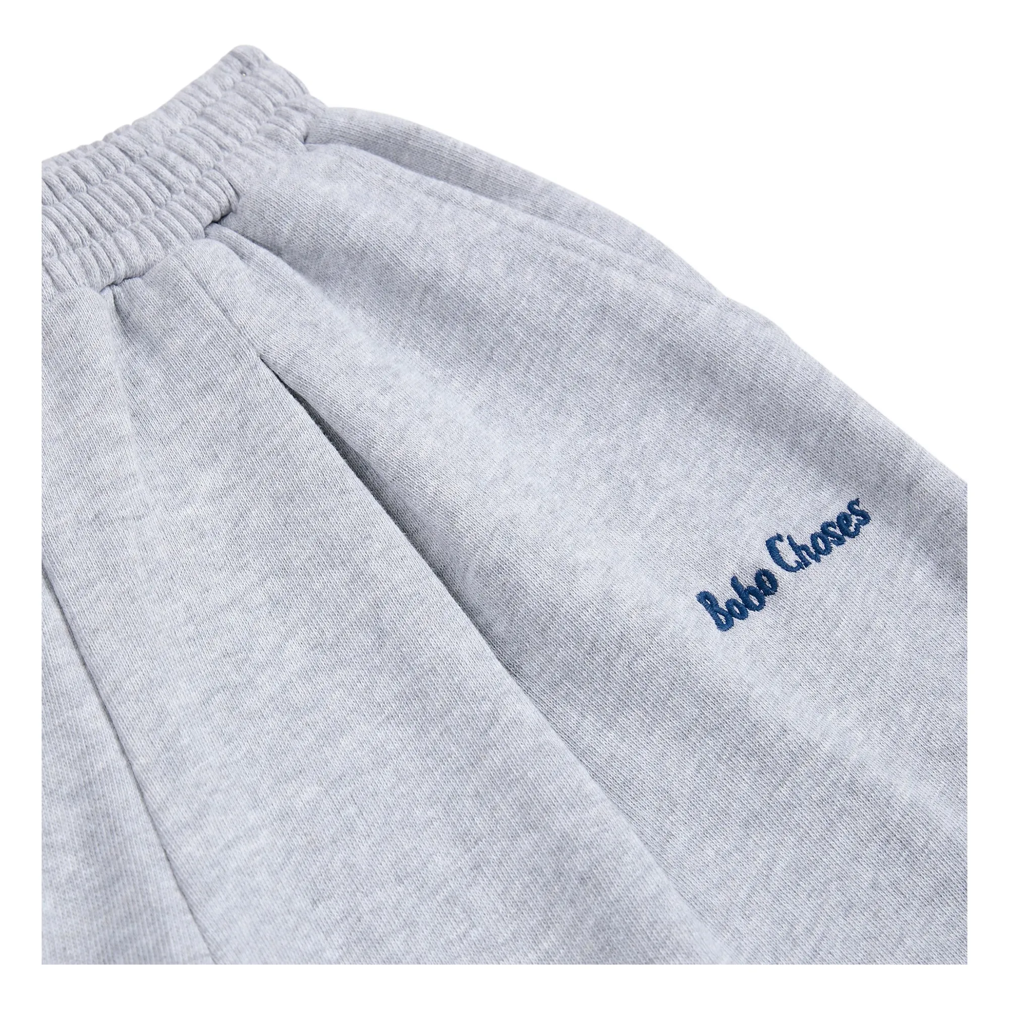 Jogger Droit Coton Bio | Gris chiné- Image produit n°3