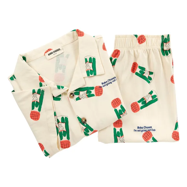 Pickles Organic Cotton Shirt and Short Set | Ecru
