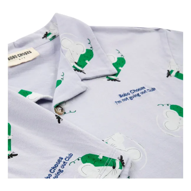Set aus Shirt und Shorts Maus Bio-Baumwolle | Violett