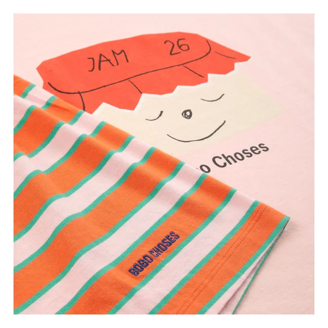 Ensemble T-shirt et Short Jam 26 Coton Bio | Rose