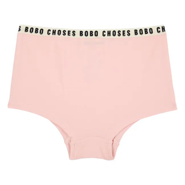 Shorty Bobo Choses Modal et Coton Bio | Rose