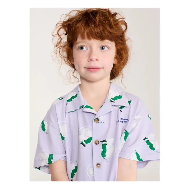 Set aus Shirt und Shorts Maus Bio-Baumwolle | Violett