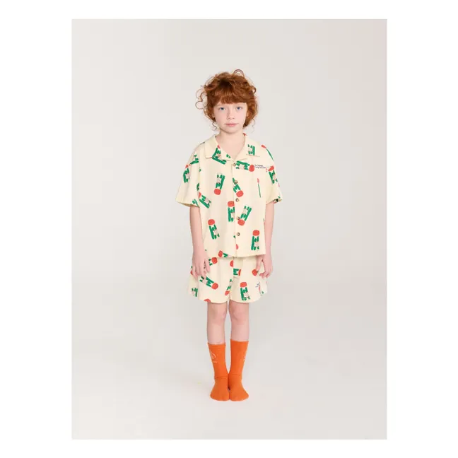 Ensemble Chemise et Short Pickles Coton Bio | Ecru