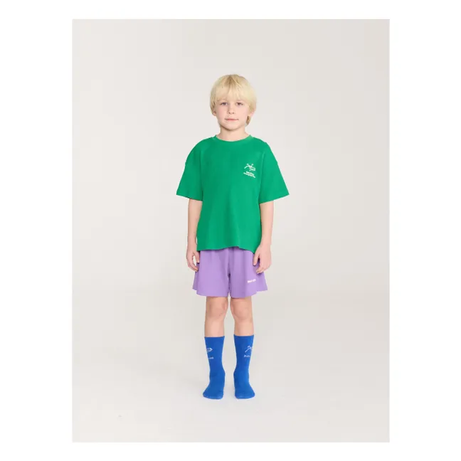 Ensemble T-shirt et Short Crocodile Coton Bio | Vert