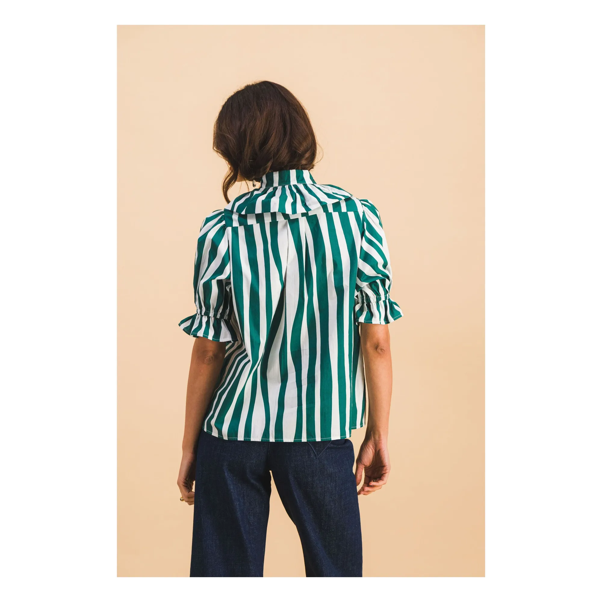 Chemise Coline Coton | Vert- Image produit n°3