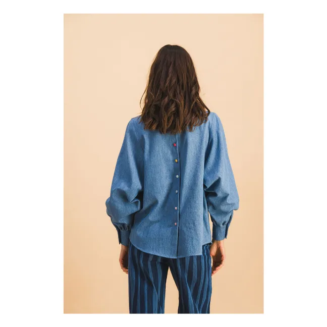 Camisa Josette Cotton | Azul