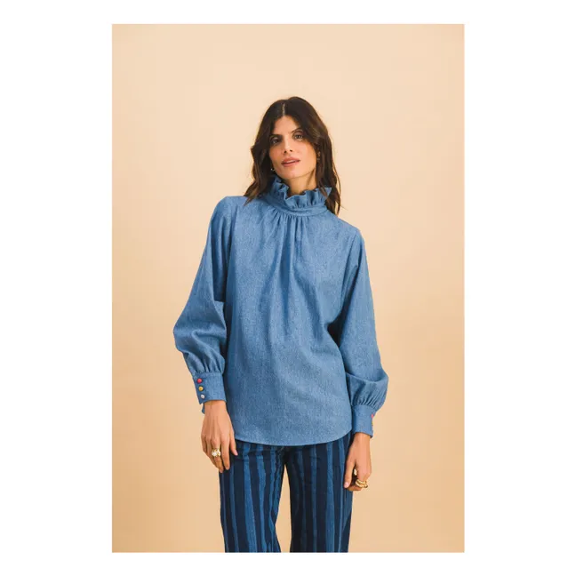 Camisa Josette Cotton | Azul