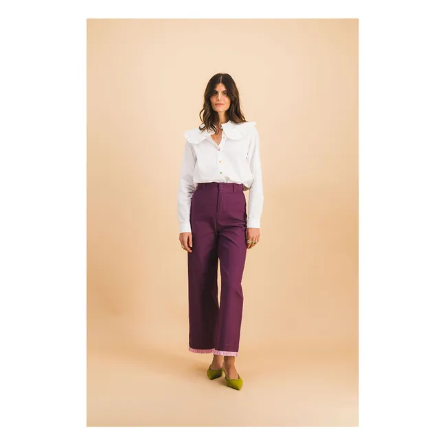 Pantalon Georgia Coton | Bordeaux
