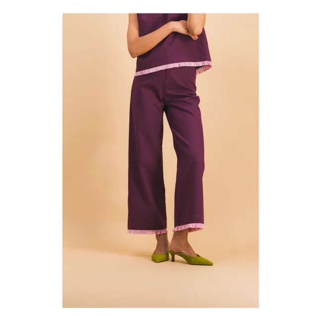 Pantalon Georgia Coton | Bordeaux