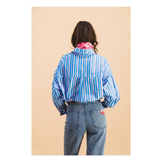 Dona Stripes Shirt | Blue