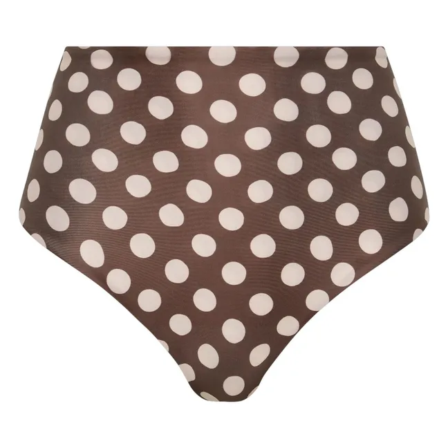 Bas de Maillot Pois Afonso | Chocolat
