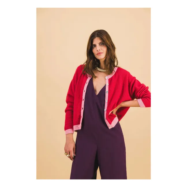 Cardigan Julia | Rose/Rouge