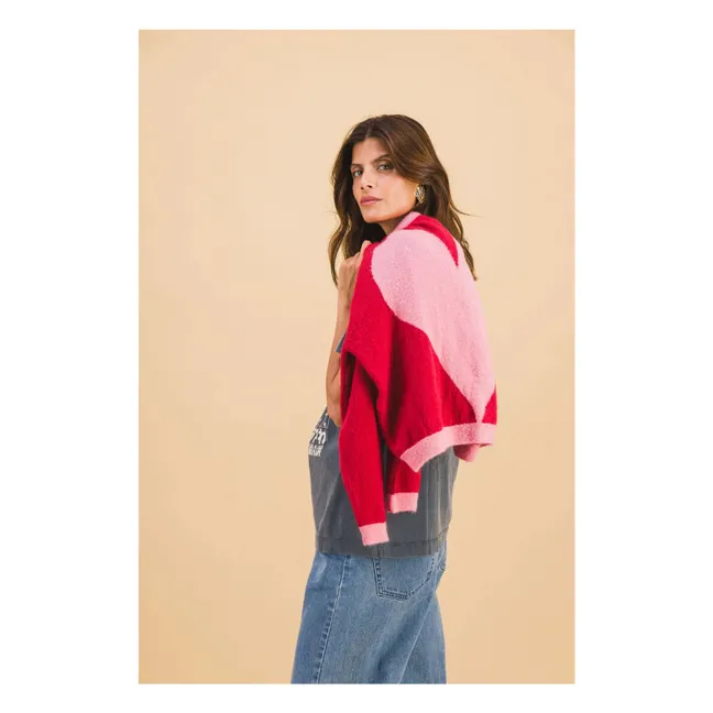 Cardigan Julia | Rose/Rouge