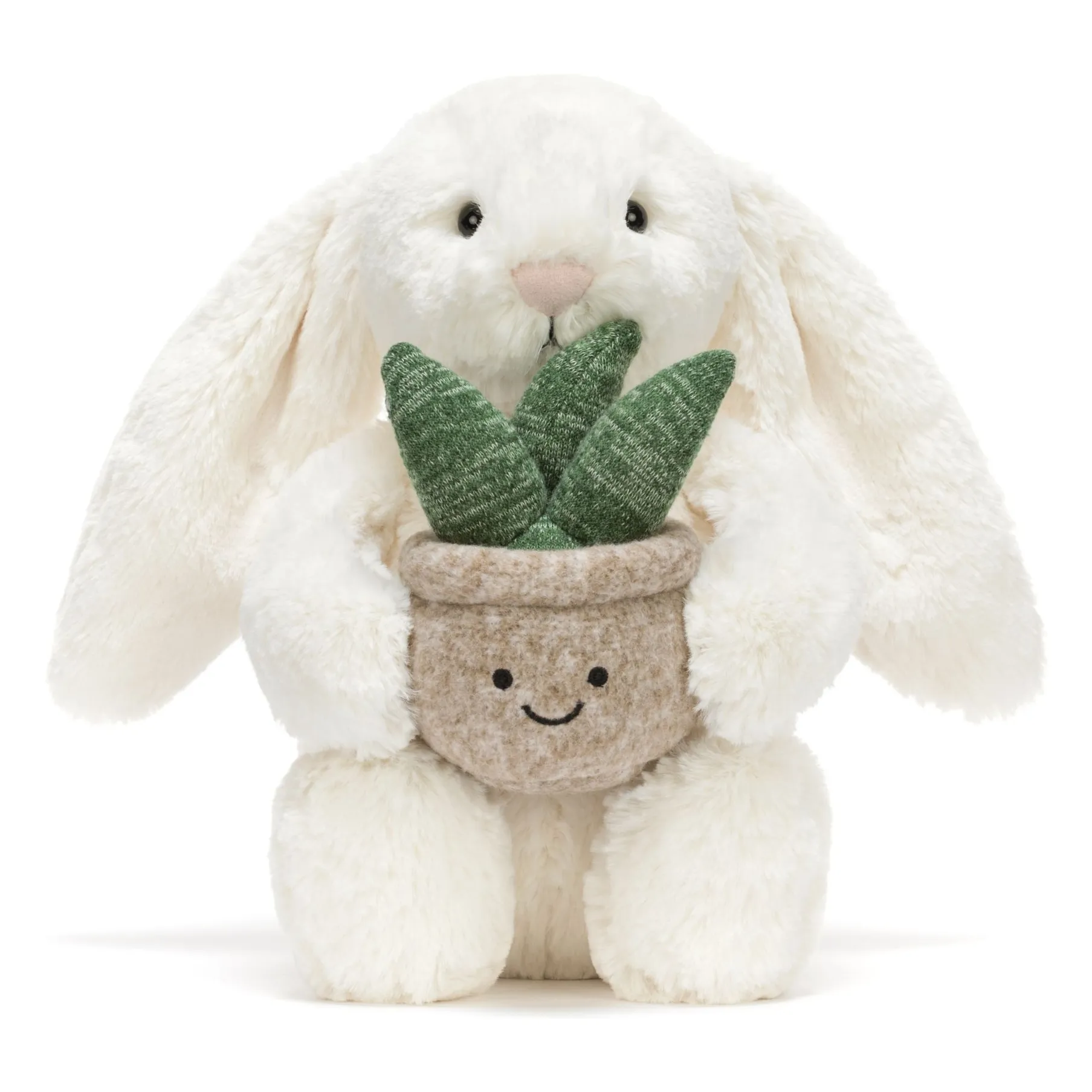 Jellycat White Rabbit Plush Plant
