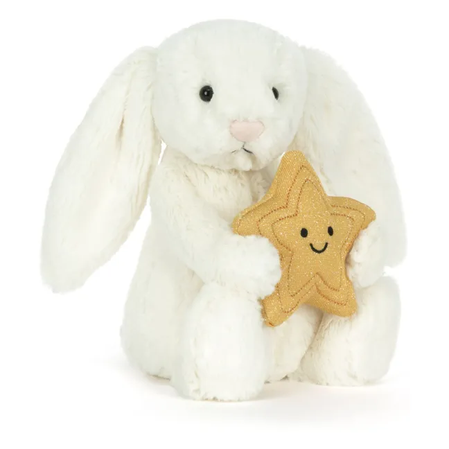 Peluche Cream Bunny with Star