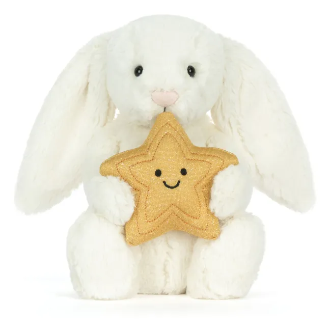 Peluche Cream Bunny with Star