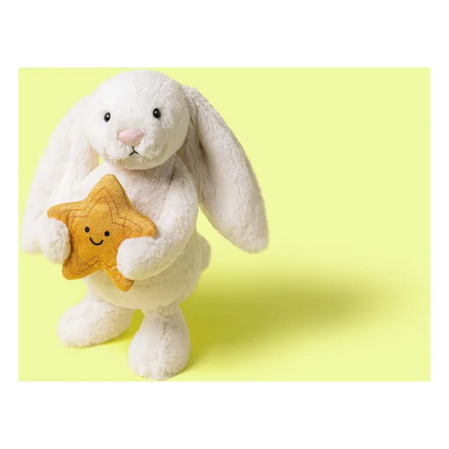 Peluche Cream Bunny with Star