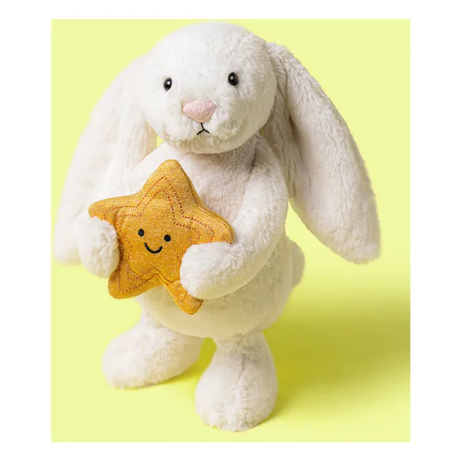 Peluche Cream Bunny with Star