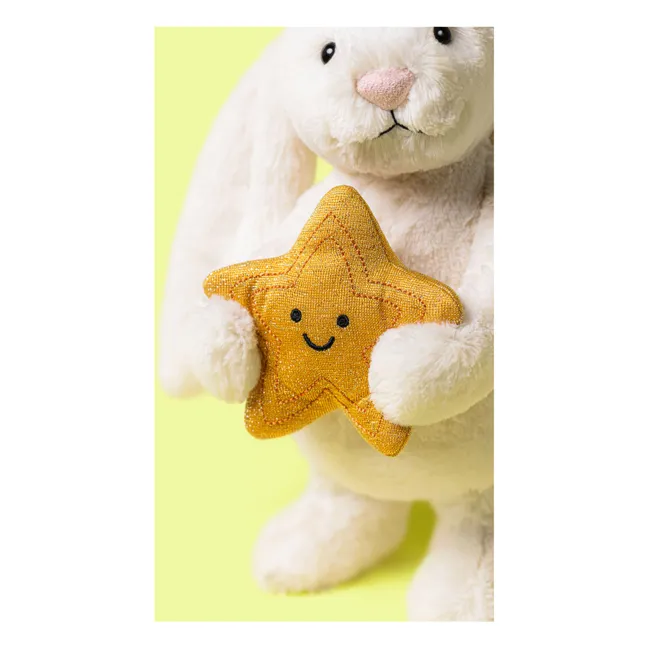 Peluche Cream Bunny with Star