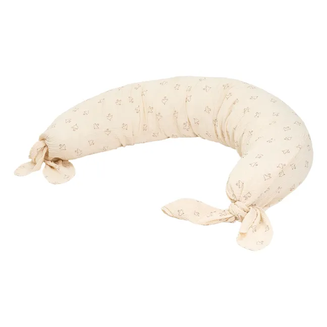 Brown Hoshi Birds maternity cushion | Beige