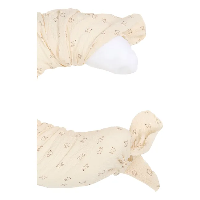 Brown Hoshi Birds maternity cushion | Beige