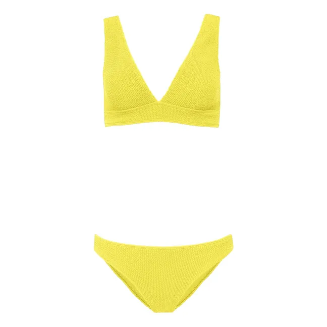 Costume da bagno due pezzi Aqua | Giallo