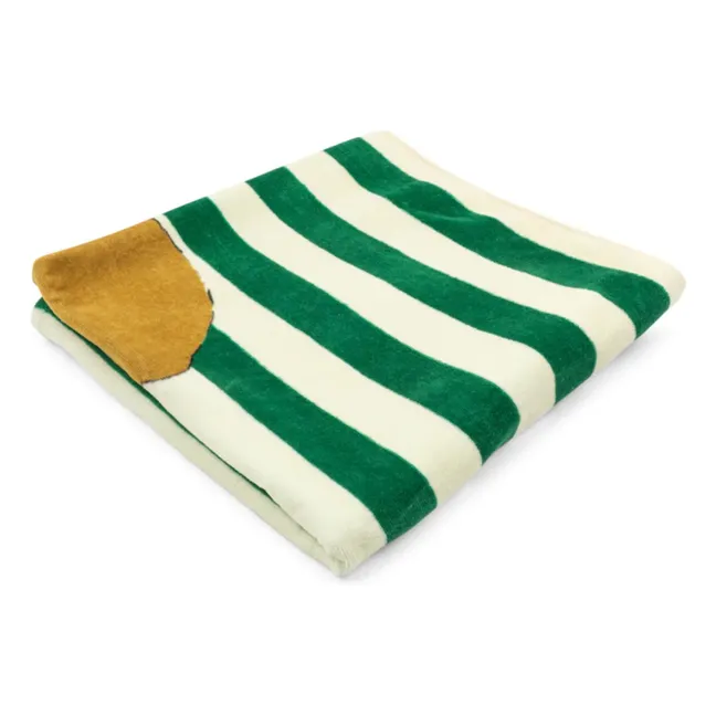 Lemon beach towel | Green