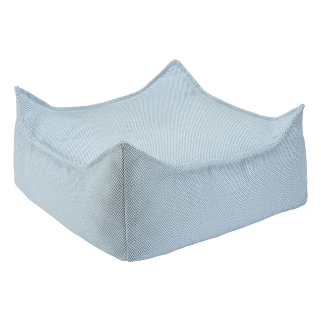 Outdoor ottoman | Light blue