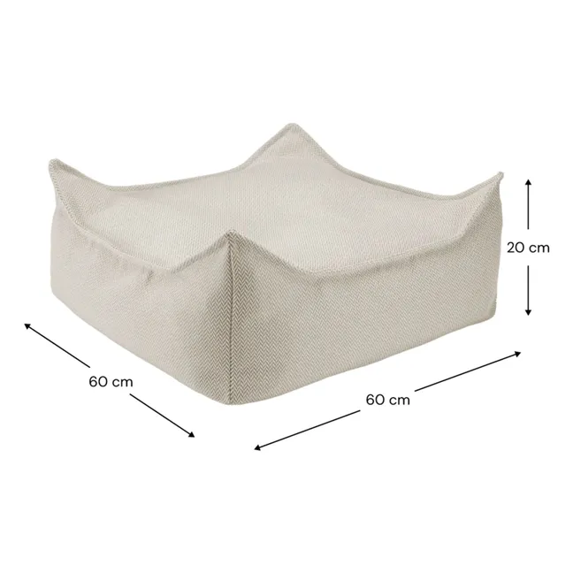 Outdoor ottoman | Sand