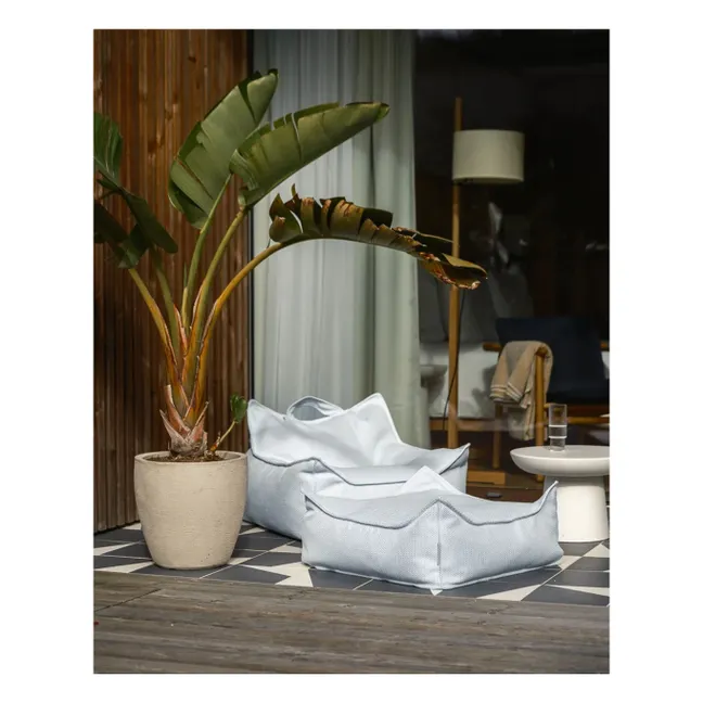 Outdoor ottoman | Light blue