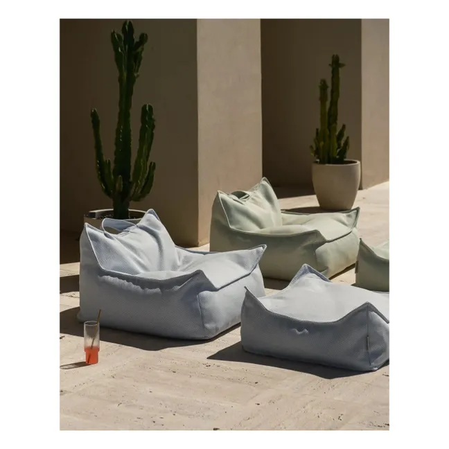 Outdoor ottoman | Light blue