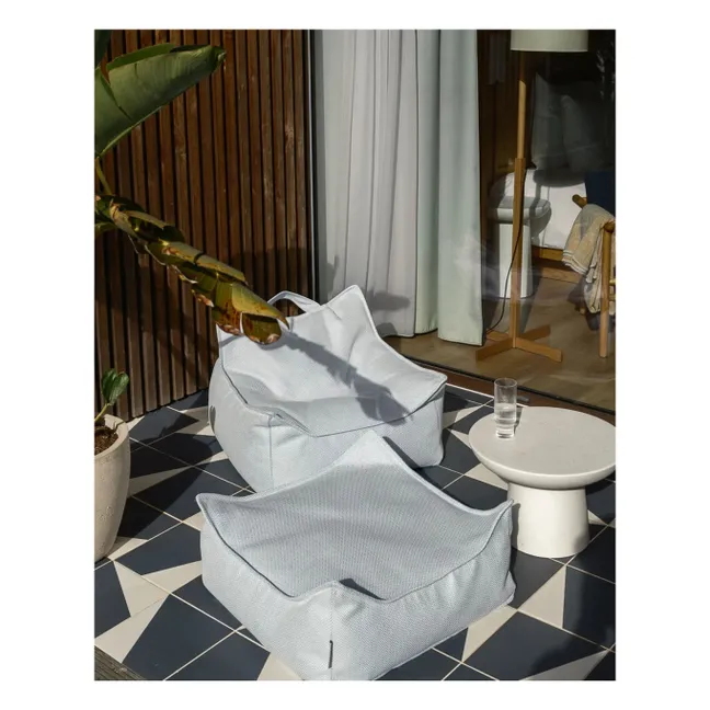 Outdoor ottoman | Light blue