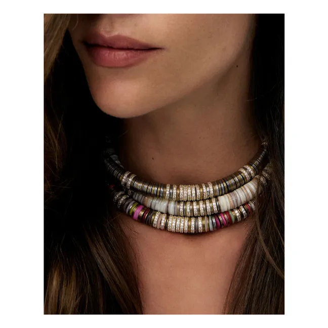 Collier Sculpt Rondelle | Doré